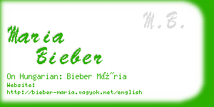 maria bieber business card